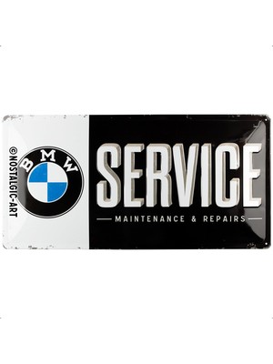 Nostalgic-Art 27010 Bmw – Servis, Sac Levha 25 x 50 cm