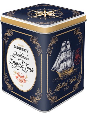Nostaljik Sanat Çay Teneke - Geleneksel Ingiliz Çayları (100G Için), 31304