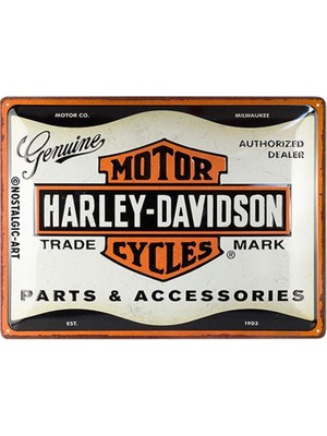 Nostalgic-Art Retro Sac Levha, 30 x 40 Cm, Harley Davidson – Yedek Parça ve Aksesuar – Motosikletçiler Için Hediye Fikri Resmi Lisanslı Ürün (Olp) Metal Vintage Tasarım