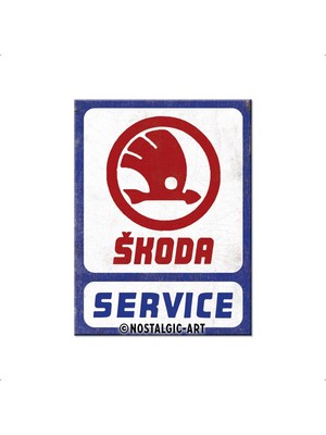Nostalgic-Art Skoda - Service Buzdolabı Magneti 6 x 8 cm