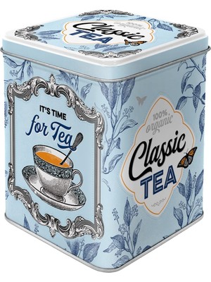 Nostalgic-Art Retro Çay Kutusu, 100 G, Klasik Çay – Çay Severler Için Hediye Fikri, Çay ve Çay Poşeti Saklama, Vintage Tasarım