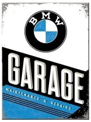 Nostalgic-Art Magnet - Bmw, Metal, Garage, 8 x 6 x 0.2 cm