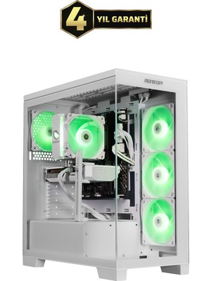 Monster Tulpar TD3 V3.4.3 Intel Core Ultra 5 225F H810 Anakart 16 GB RAM 1 TB SSD RTX 5060 Ti Windows 11 Masaüstü Oyun Bilgisayarı - Beyaz