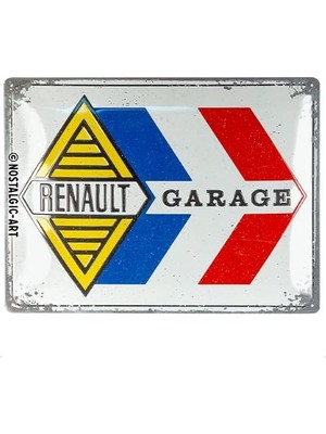 Nostalgic-Art Retro Sac Levha, 30 x 40 Cm, Renault – Garaj – Renault Aksesuar Hayranları Için Hediye Fikri, Orijinal Lisanslı Ürün (Olp), Metal, Vintage Tasarım, Sac Levhalar, Özdeyişler