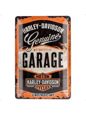Nostalgic-Art 22238 Harley-Davidson – Garaj, Sac Levha 20 x 30 cm