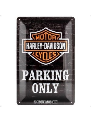 Nostalgic-Art 22231 Harley-Davidson – Parking Only, Sac Levha 20 x 30 cm