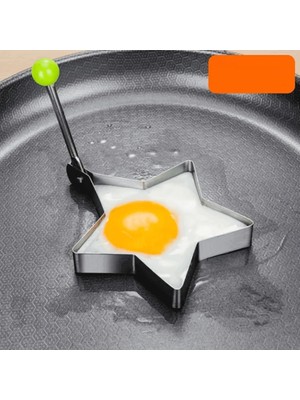 VeraGlobe Buğz Metal Yıldız Omlet Krep Kalıbı