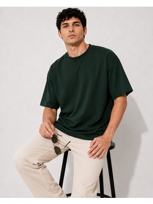 We&Me Erkek %100 Organik Günlük Giyim Basic Oversize Kesim