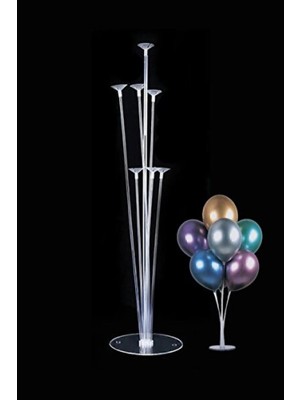 Empressco 7'li Balon Standı Doğum Günü Dekorasyonu, Ayaklı Balon Süsleme Seti