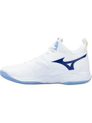 Mizuno Wave Dimension Mıd Unisex Voleybol Ayakkabısı Beyaz / Mavi