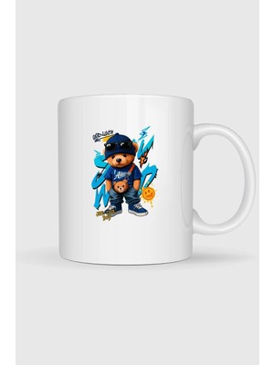 Bahriyeli Collection  Teddy Bear Just Cool Boy Baskılı Kupa Bardak