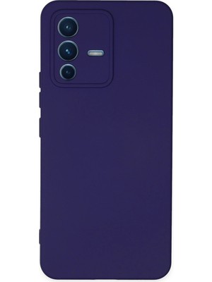 Muratech Newface Vivo V23 5g Kılıf Nano Içi Kadife Silikon - Mor