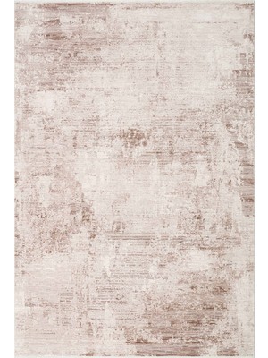 Cool Halı Leona Acı Kahve Bej Viskon Akrilik Ipeksi Doku Abstract Soyut Desenli Zamansız Premium Salon Halısı