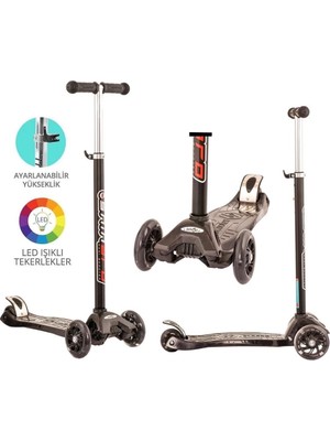 Fun And Market Buğz Maxi Twist Işıklı Scooter Siyah