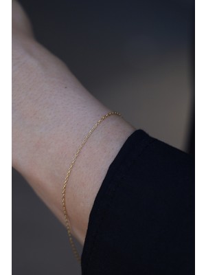 Yenigün Kuyumculuk 14 Ayar Altın (1 Mm) Forse Zincir Bileklik