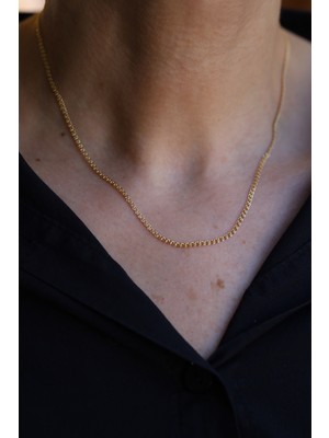 Yenigün Kuyumculuk 14 Ayar Altın (2 Mm) Love Zincir Kolye