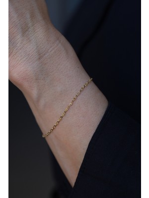 Yenigün Kuyumculuk 14 Ayar Altın (2 Mm) Aynalı Zincir Bileklik