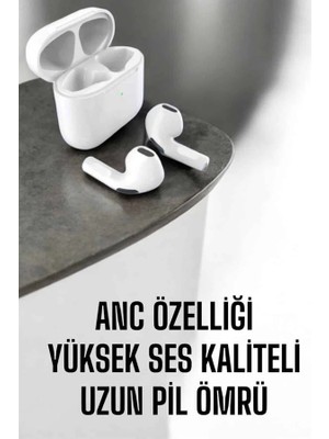 Mercansa Yeni Nesil Pro Bluetooth Kulaklık Uzun Pil Ömrü Beyaz