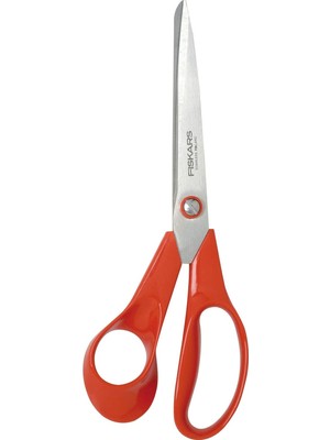 Fiskars Evrensel Makas Solaklar Için, Toplam Uzunluk: 21 Cm, Paslanmaz Çelik Bıçaklar/plastik Saplar, Klasik, 1005147
