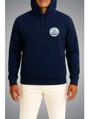Bahriyeli Collection Kapüşonlu Tcg Önder Dalgalar Arası Temalı Cep ve Sırt Baskılı Unisex Sweatshirt