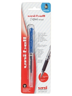 Uni-Ball Sıgno Broad UM153 Imza Kalemi 1.0 Mavi (8'li Paket)