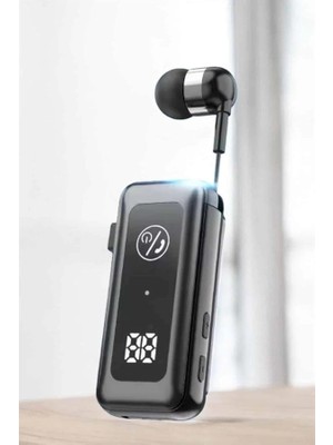 Mercansa Makaralı Bluetooth Kulaklık Kulak Içi Dijital Göstergeli Yüksek Ses Kaliteli