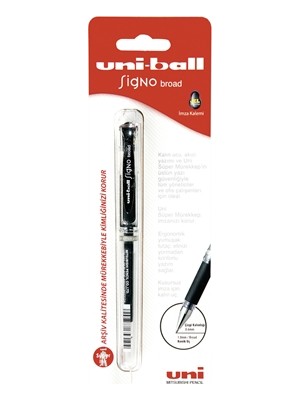 Uni-Ball Sıgno Broad UM153 Imza Kalemi 1.0 Siyah (3'li Paket)