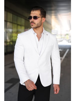 Sabri Zengin Erkek Çift Düğme Blazer Ceket