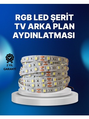 Mercansa Rf Kumandalı Renk Değiştiren Tv LED Şerit 2mt