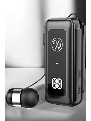 Mercansa Kablolu Makaralı Bluetooth Kulaklık Uzun Pil Ömrü Dijital Göstergeli