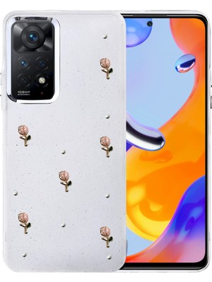 Muratech Newface Xiaomi Redmi Note 11 Pro Fiyonk Desenli Kapak - Desen 6