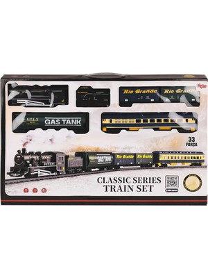 Mercansa FF-1601C Işıklı ve Sesli 33 Parça Classic Tren