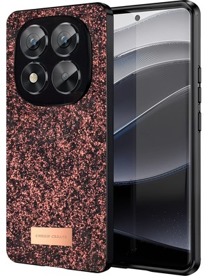 Muratech Onegif Xiaomi Redmi Note 14 Pro 5g Bright Simli Kapak - Derin Mor