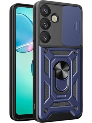 Muratech Newface  Galaxy S26 Plus Pars Lens Yüzüklü Silikon - Lacivert