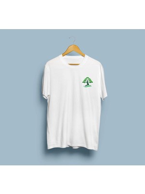 Bahriyeli Collection Oversize Ağaç ve Yeşil Tasarım T-Shirt