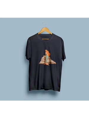 Oversize Deniz Kızı Tasarım Unisex T-Shirt