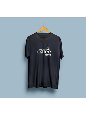 Oversize Kahve Zamanı Yeni Tasarım Unisex T-Shirt
