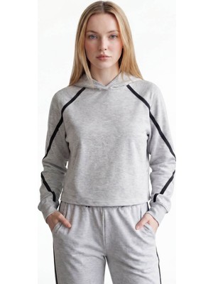 Loft Relax Fit Gri Kadın Sweatshirt LF2042464