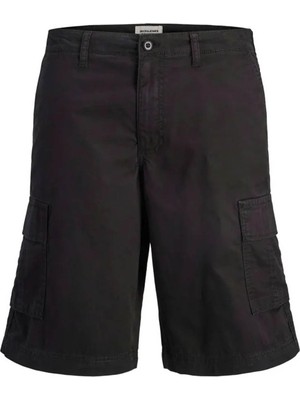Jack & Jones Jpstcole Matty Cargo Short Mıd Siyah Erkek Şort 12292263