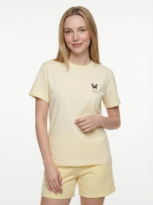 Loft Boxy Fit Sarı Kadın T-Shirt LF2043052