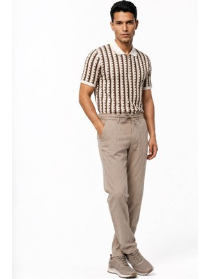 Loft Relax Fit Bej Erkek Pantolon LF2043186