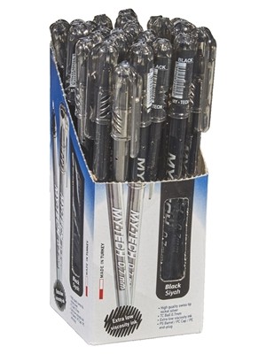 Pensan Mytech Tükenmez Kalem 0,7 25LI Siyah (2'li Paket)