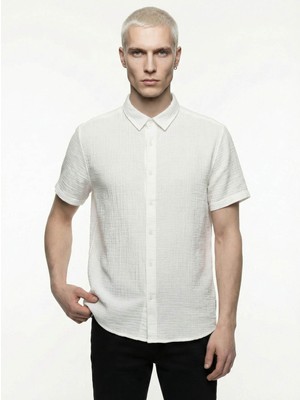 Loft Regular Fit Beyaz Erkek Gömlek LF2043176