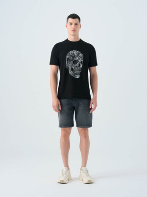 Loft Slim Fit Gri Erkek Şort LF2039101