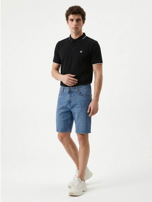 Loft Slim Fit Mavi Erkek Şort LF2038745