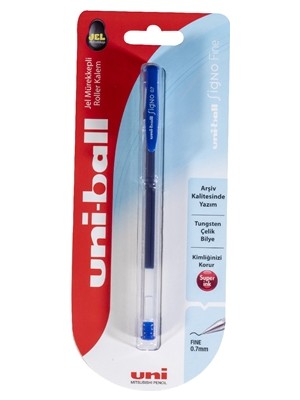 Uni-Ball Sıgno Fıne UM-100 Jel Kalem 0.7 Mavi (5'li Paket)
