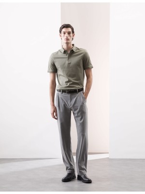 Marks & Spencer Saf Pamuklu Kısa Kollu Polo Yaka T-Shirt