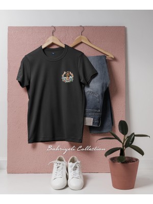 Bahriyeli Collection Oversize Süslü Çıpa-Çapa Tasarımlı Unisex T-Shirt