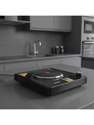 Kunhya Tekli Elektrikli Ocak Siyah