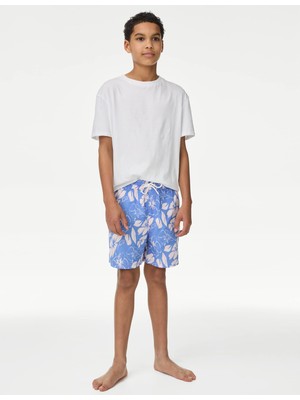 Marks & Spencer Çiçekli Deniz Şortu (6-16 Yaş)